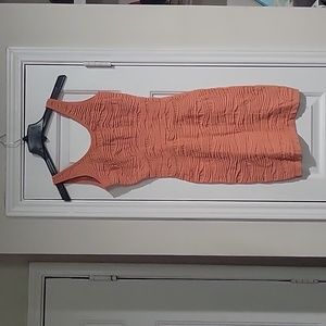 Peach mini dress
